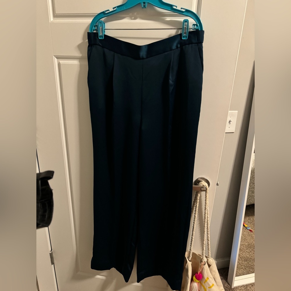 Banana Republic Wide Leg Satin Trousers